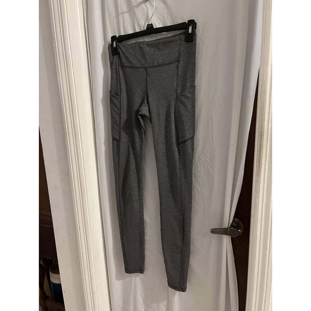 Lululemon Gray Full On Luxtreme Speed Up Leggings Media Pockets Sz 4